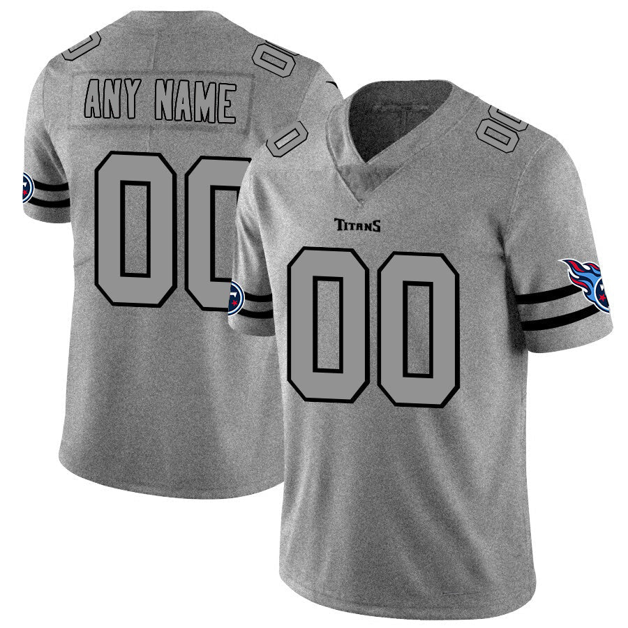 Custom T.Titans 2019 Gray Gridiron Gray Vapor Untouchable Limited Jersey