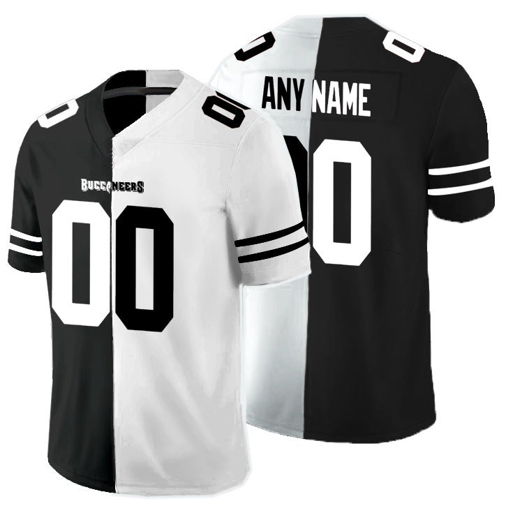 Custom TB.Buccaneers Black And White Split Vapor Untouchable Limited Jersey