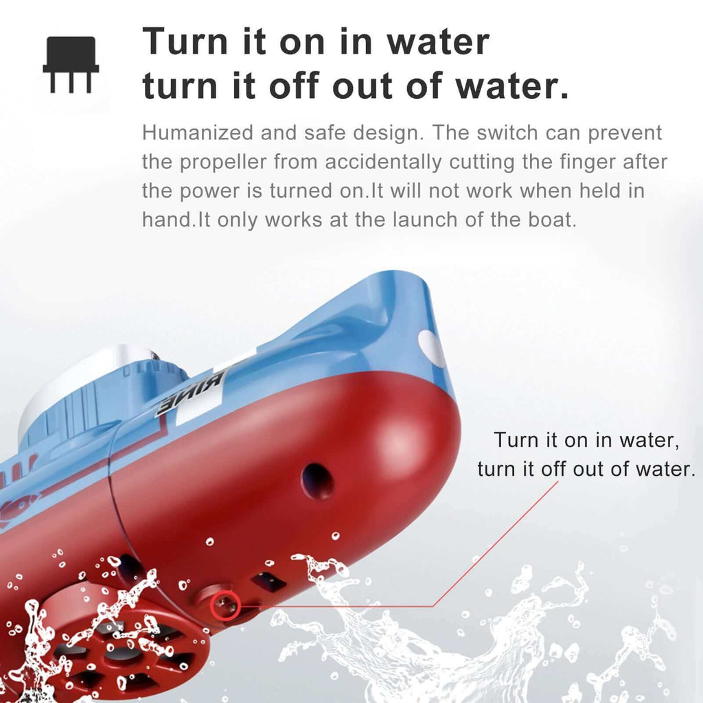 Mini RC Submarine with Waterproof Diving Control