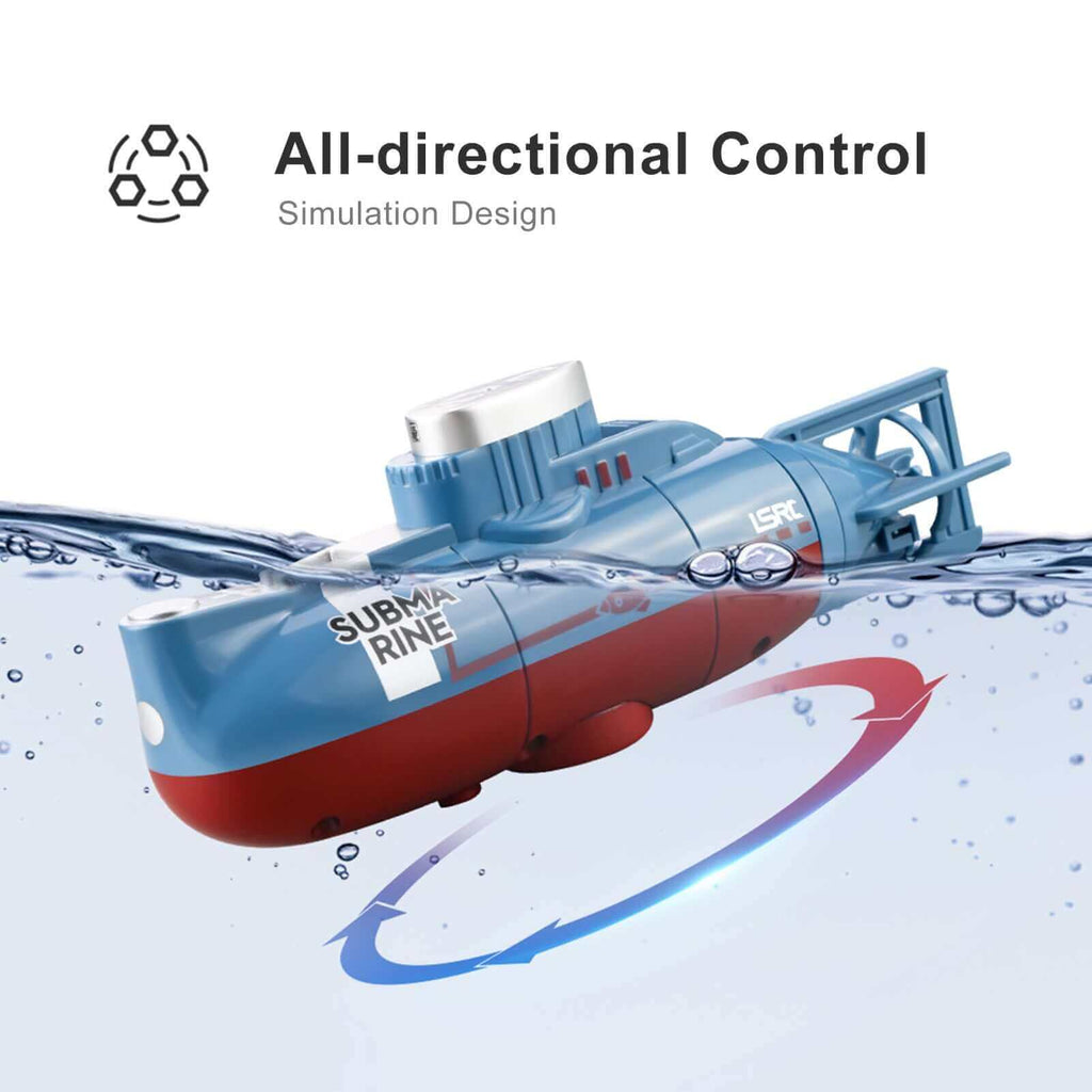 Mini RC Submarine with Waterproof Diving Control