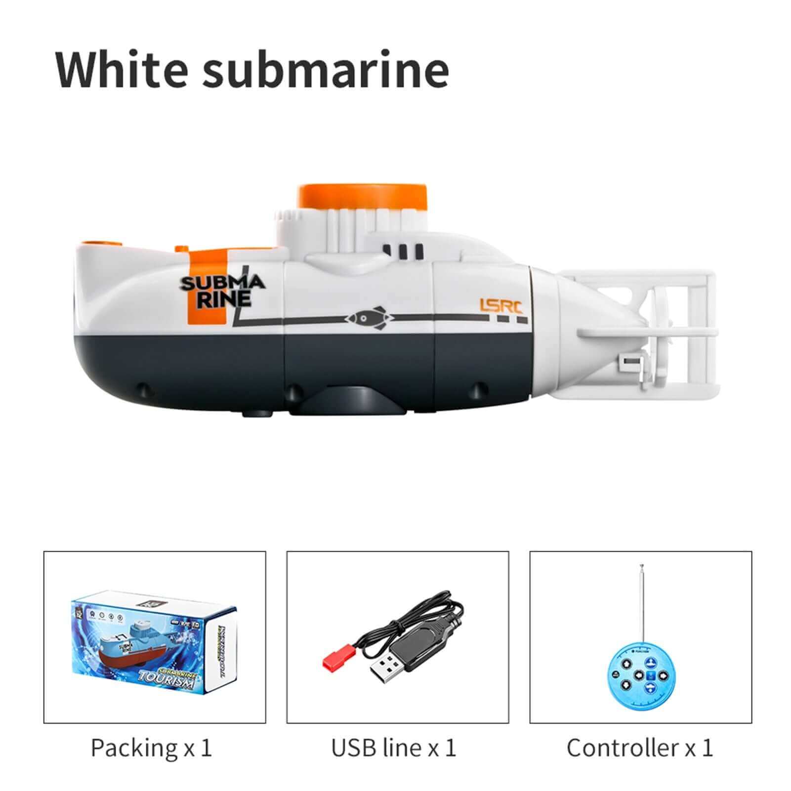 Mini RC Submarine with Waterproof Diving Control