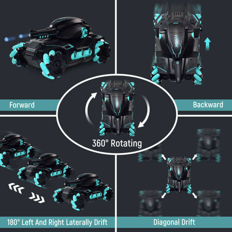 Water Bomb RC Battle Tank with Gesture Control
