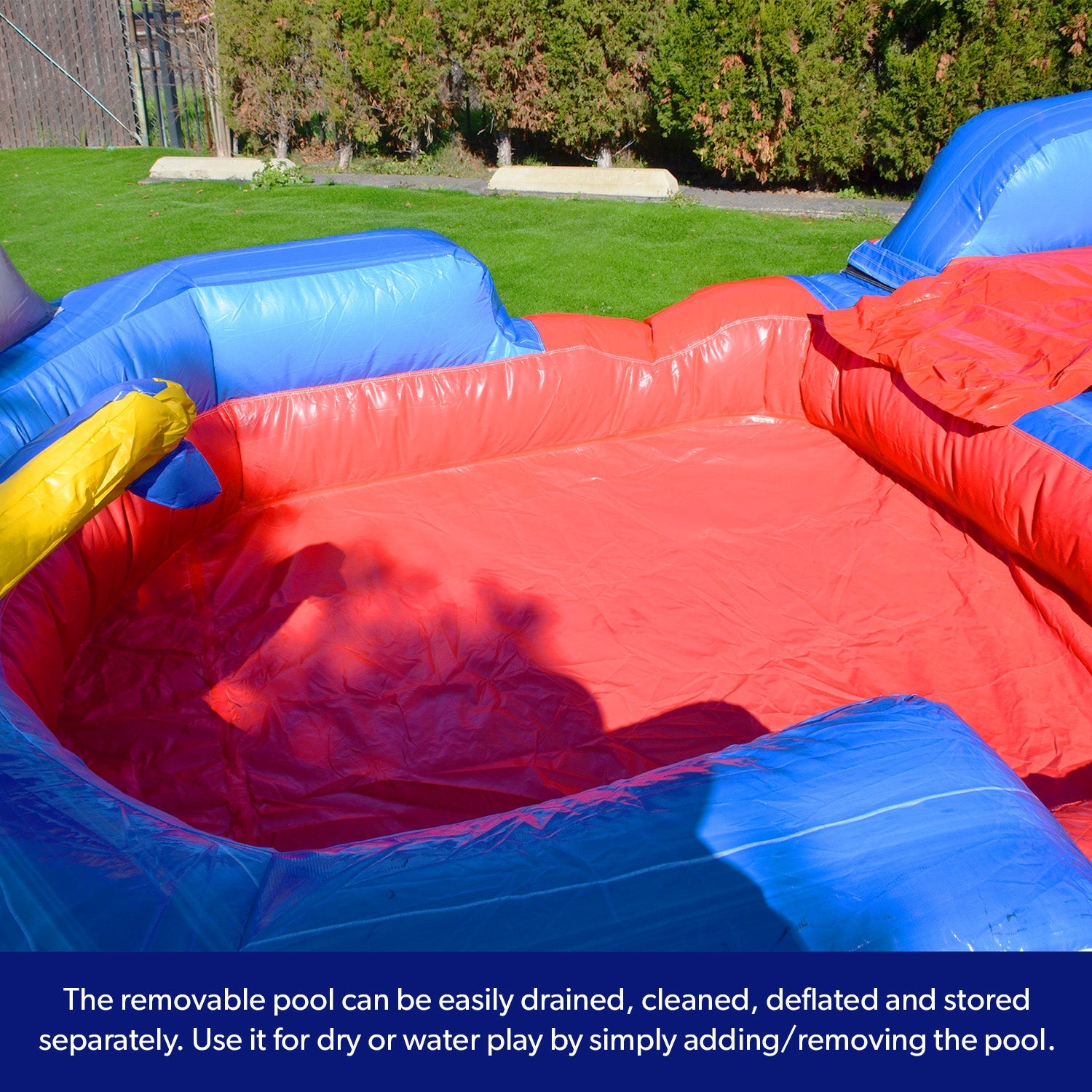 15' Ocean Shark Water Slide with Detachable Pool