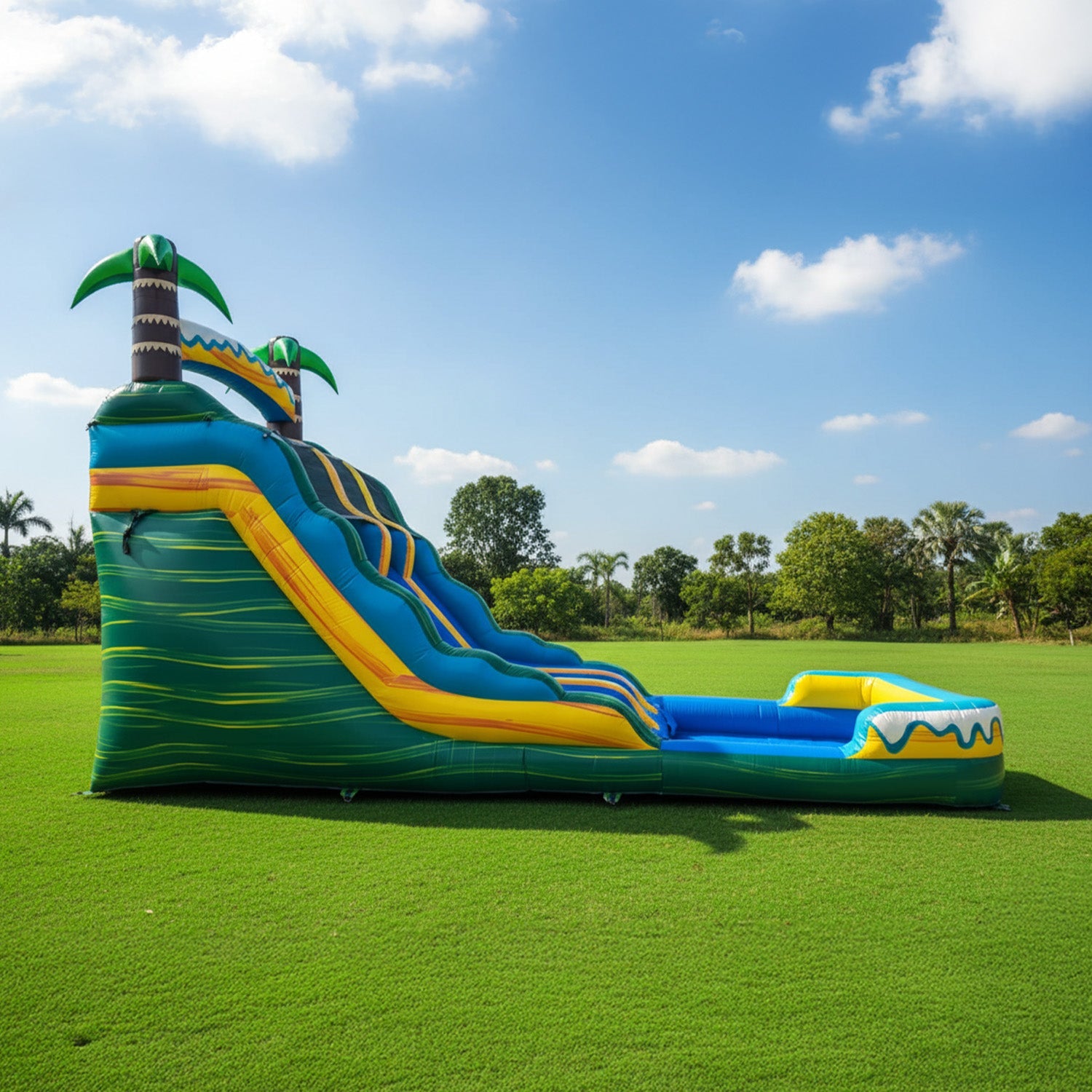 NEW! Tropical Breeze 15' Dual Lane Waterslide