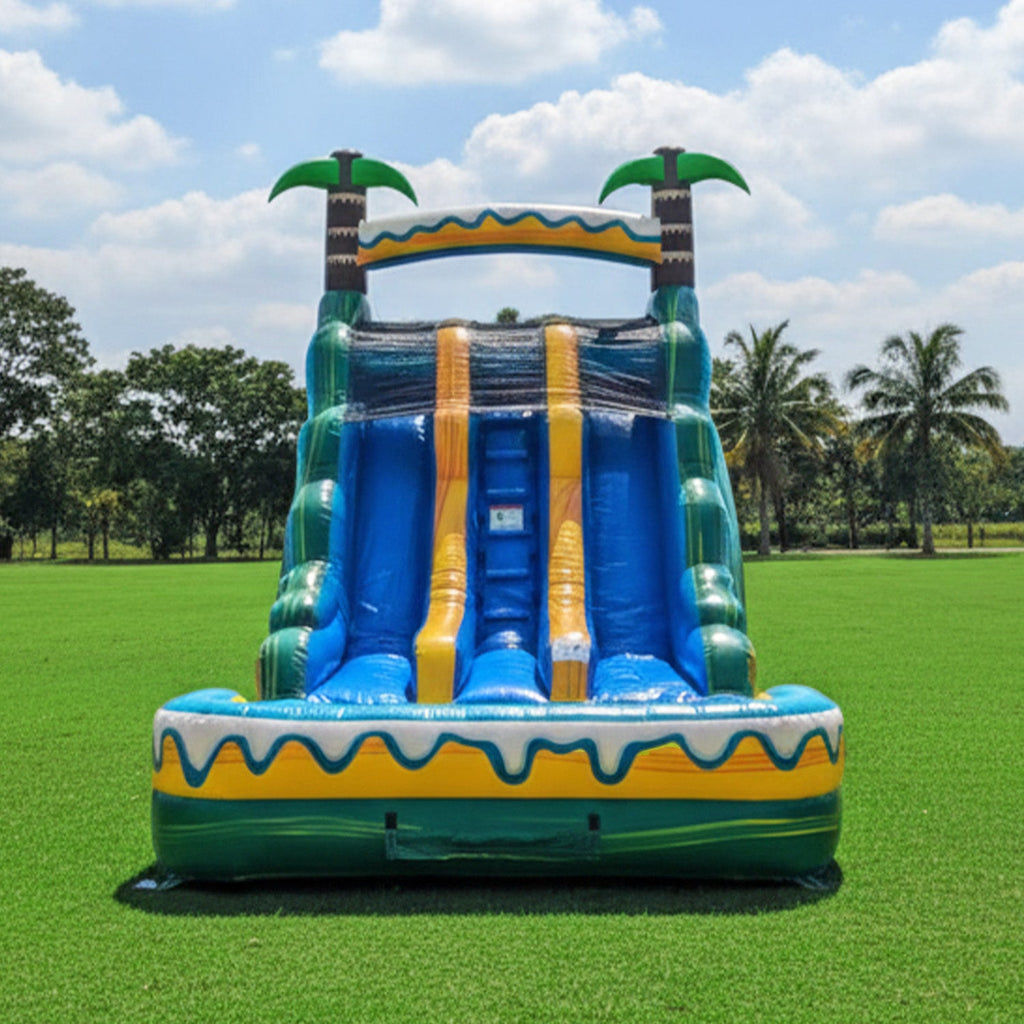 NEW! Tropical Breeze 15' Dual Lane Waterslide