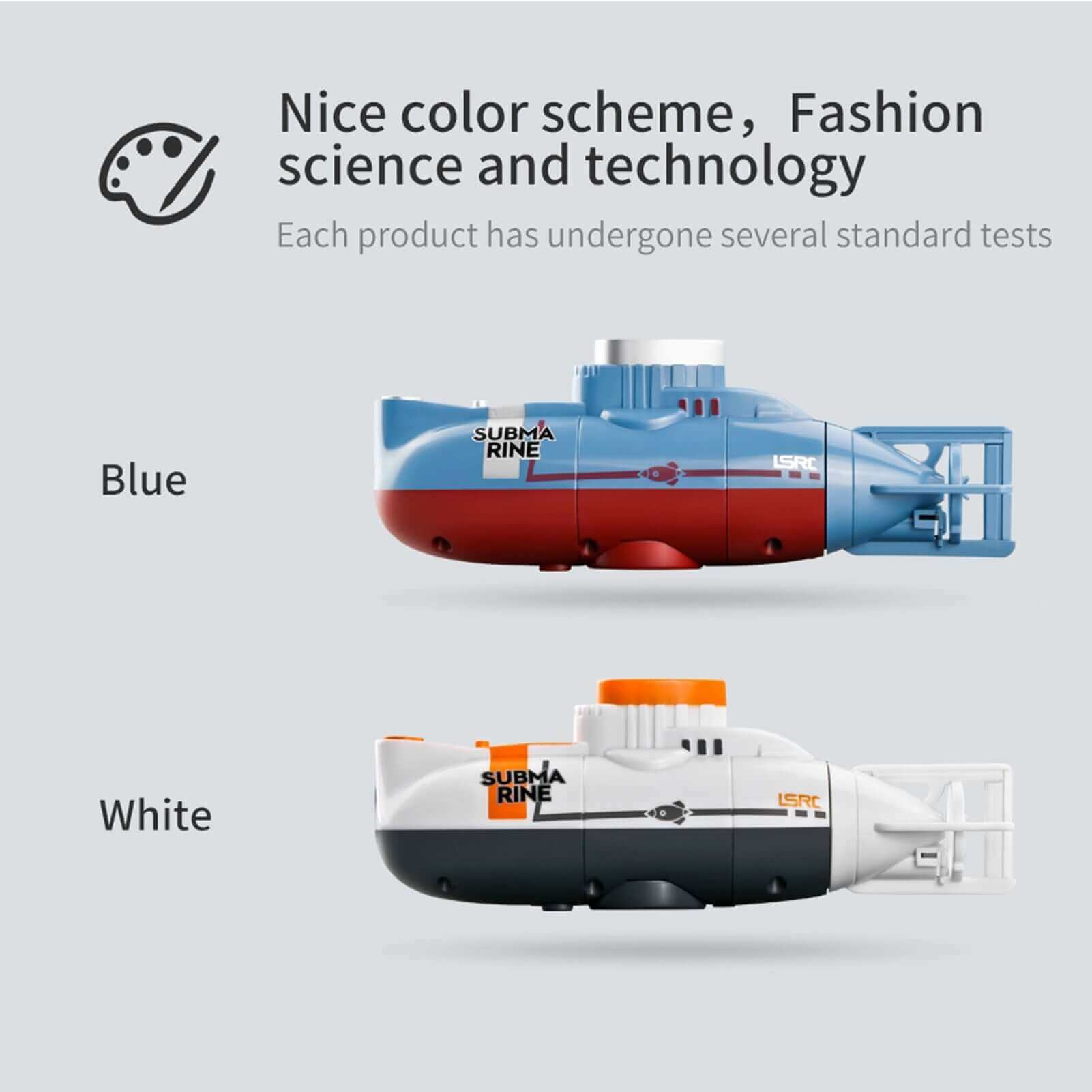 Mini RC Submarine with Waterproof Diving Control