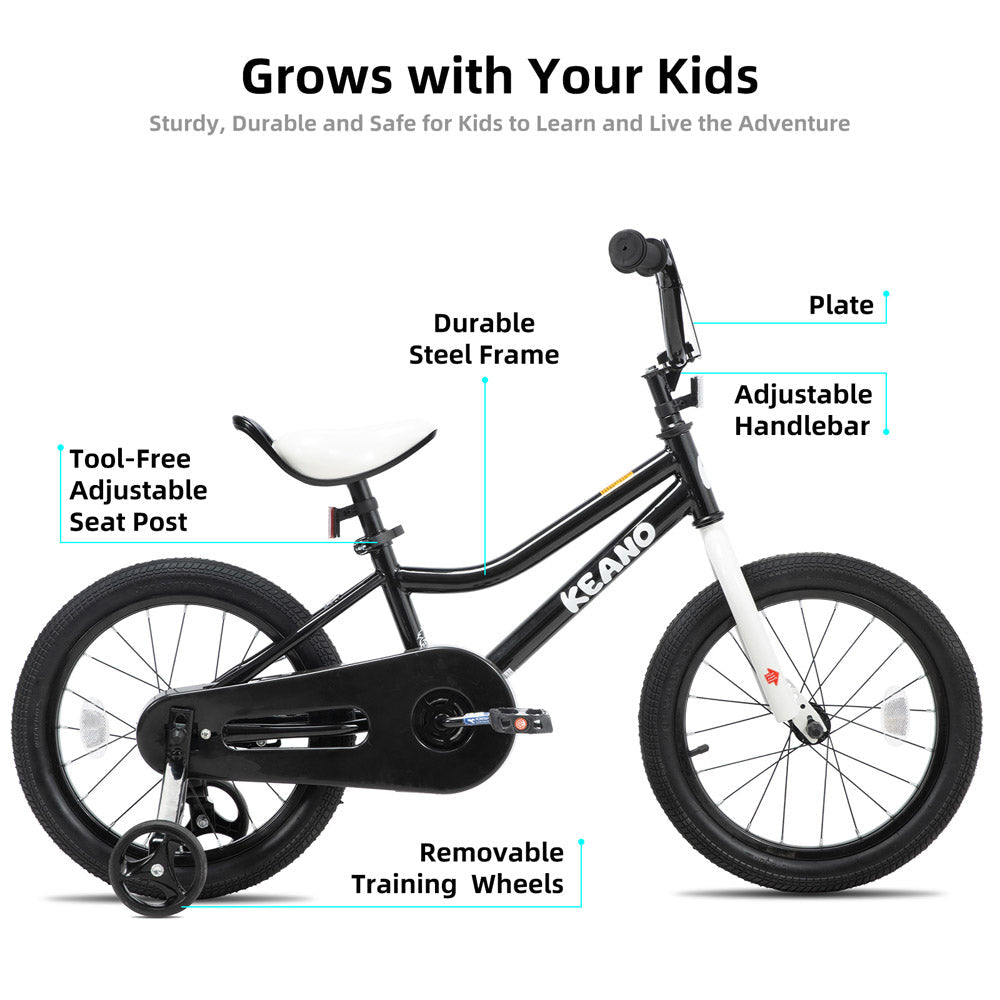 KEANO Lexicon Kids Bike for Boys Girls Ages 3-12 Years Old