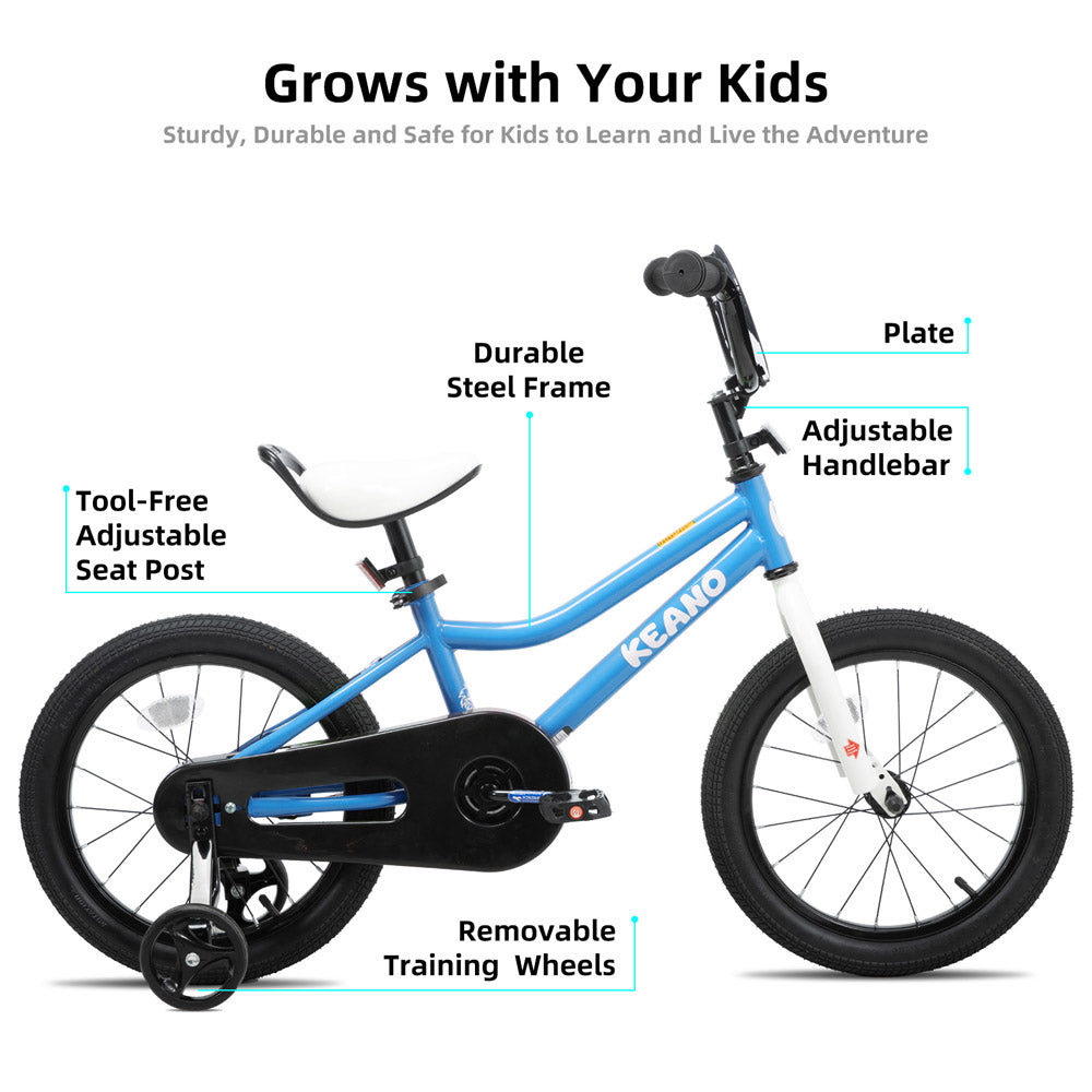 KEANO Lexicon Kids Bike for Boys Girls Ages 3-12 Years Old