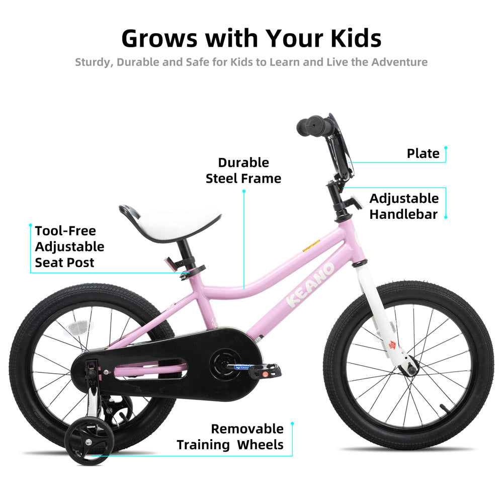 KEANO Lexicon Kids Bike for Boys Girls Ages 3-12 Years Old