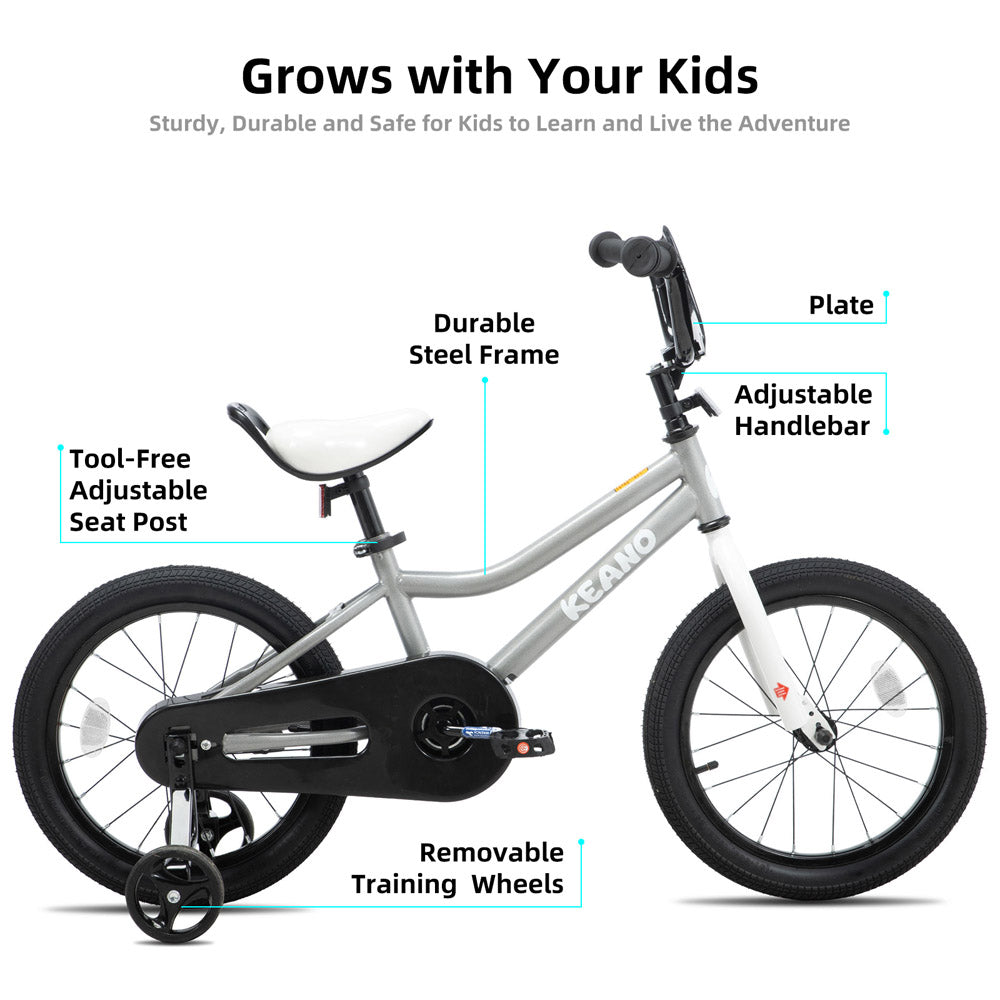 KEANO Lexicon Kids Bike for Boys Girls Ages 3-12 Years Old