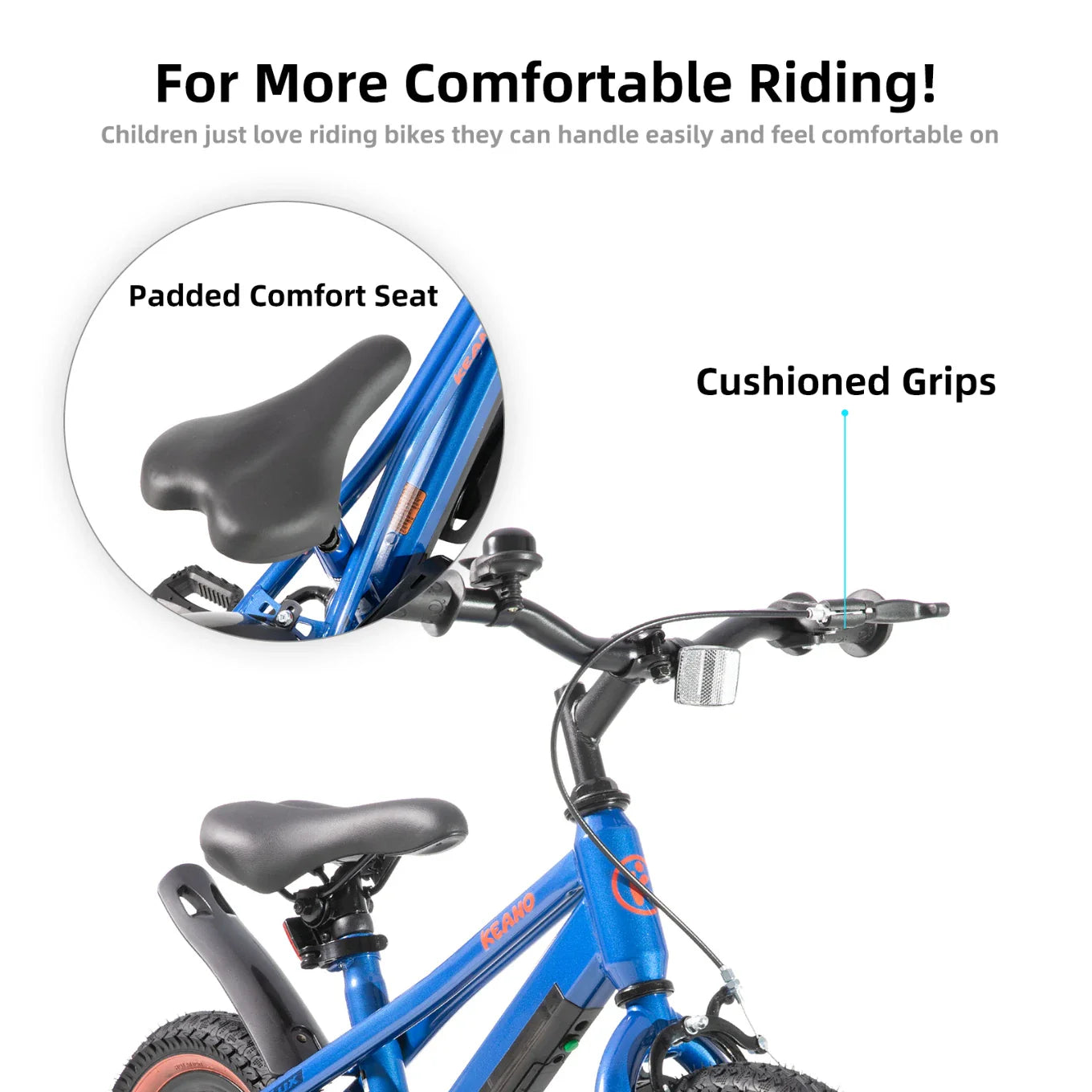 KEANO Vellux 12 16 20 Inch Kids Bike with Training Wheels