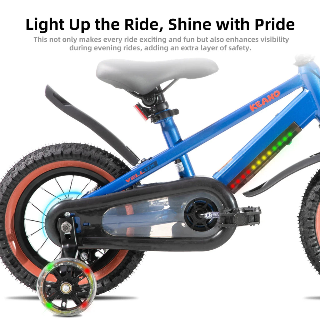 KEANO Vellux 12 16 20 Inch Kids Bike with Training Wheels