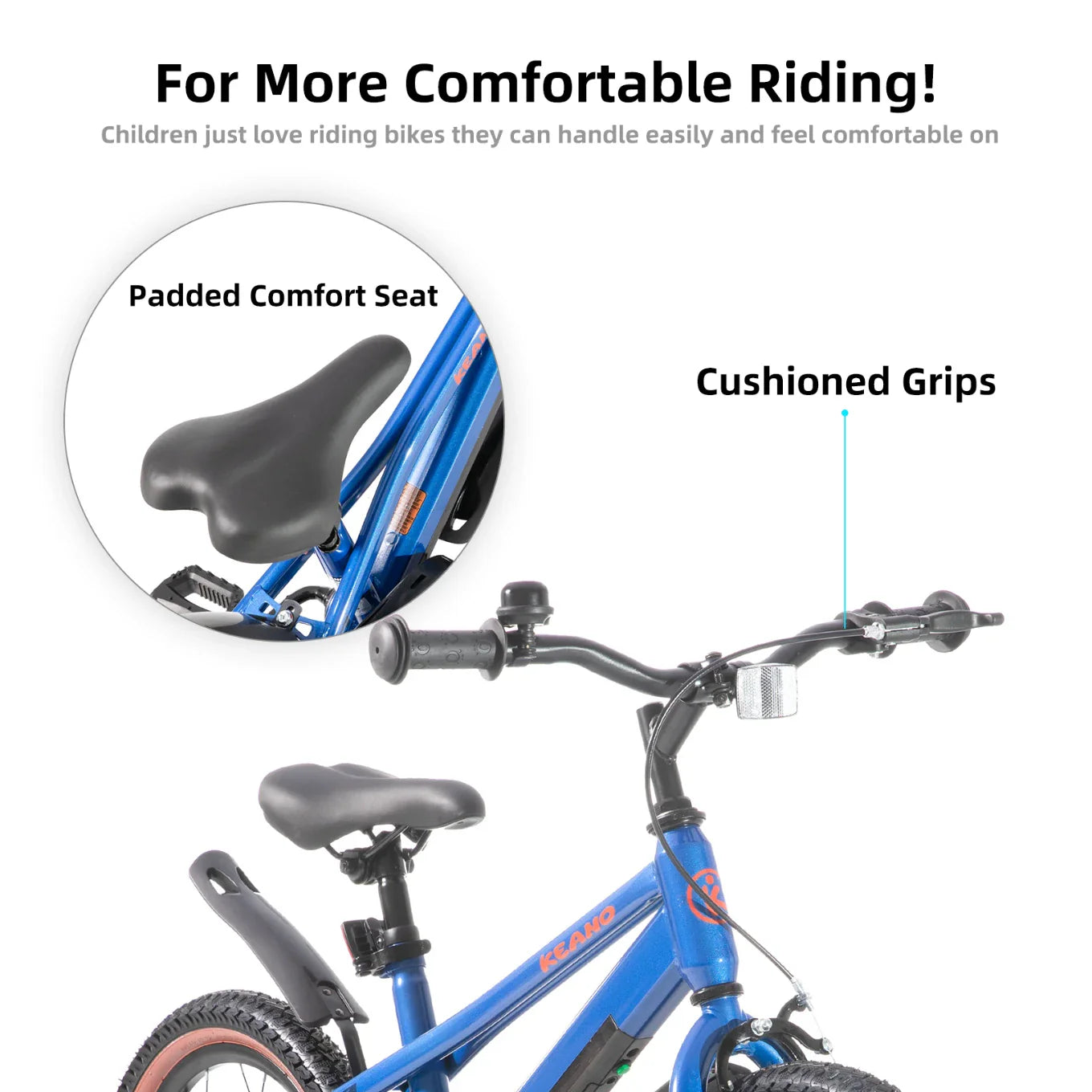 KEANO Vellux 12 16 20 Inch Kids Bike with Training Wheels