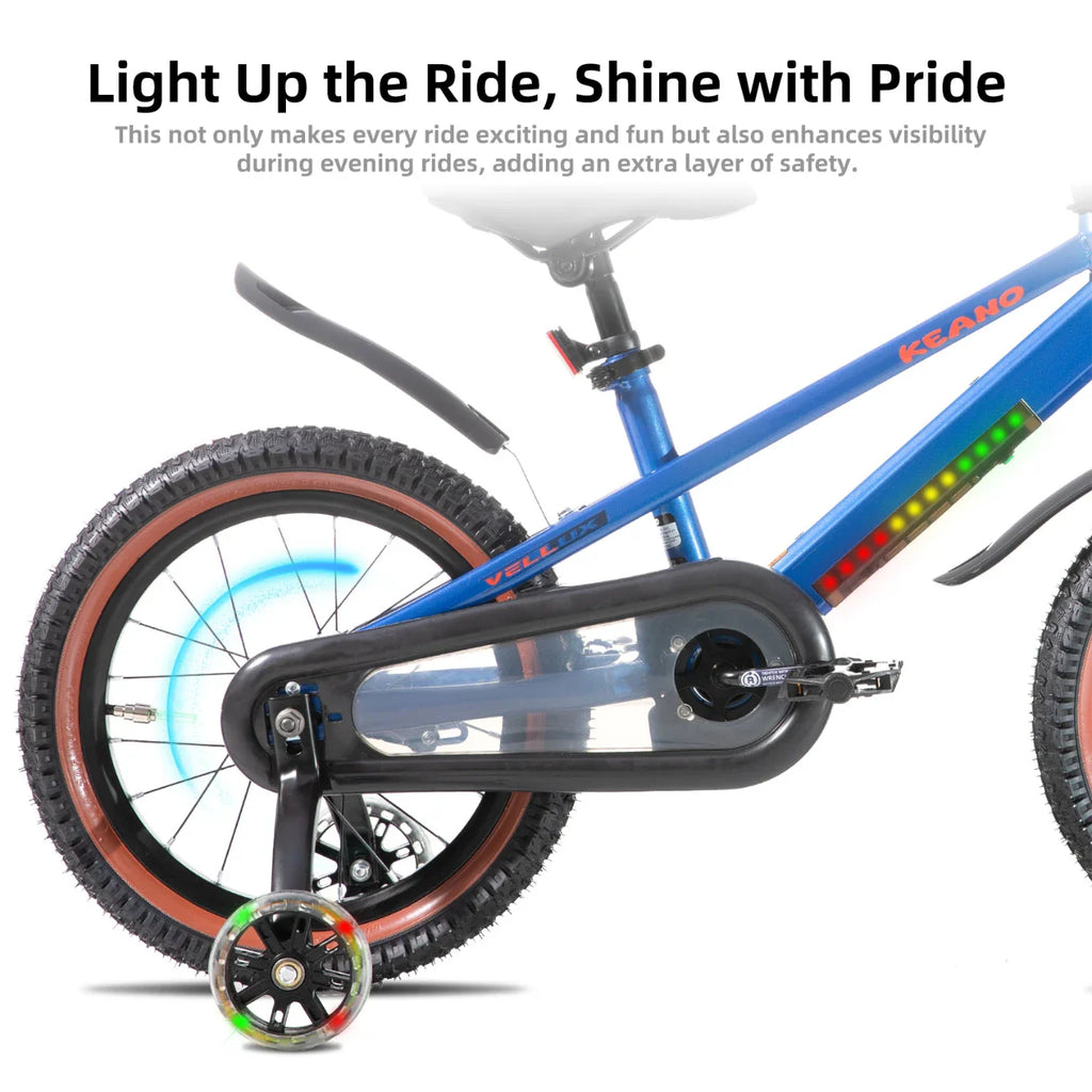 KEANO Vellux 12 16 20 Inch Kids Bike with Training Wheels