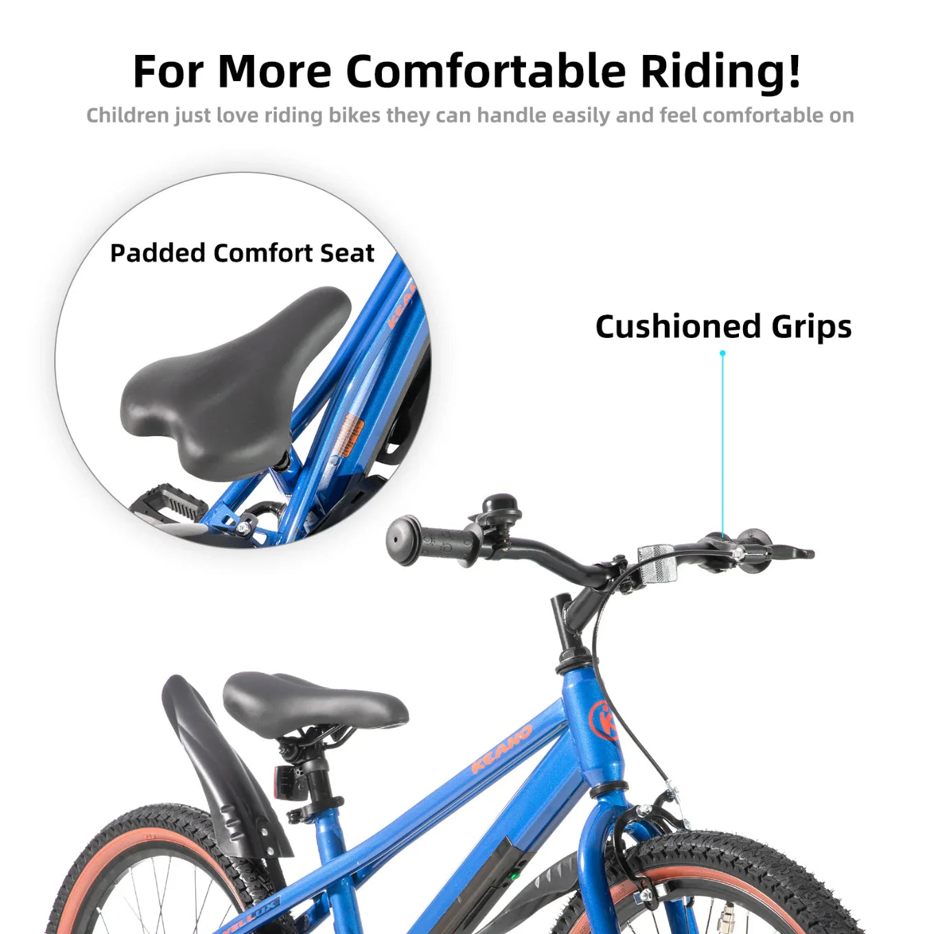 KEANO Vellux 12 16 20 Inch Kids Bike with Training Wheels