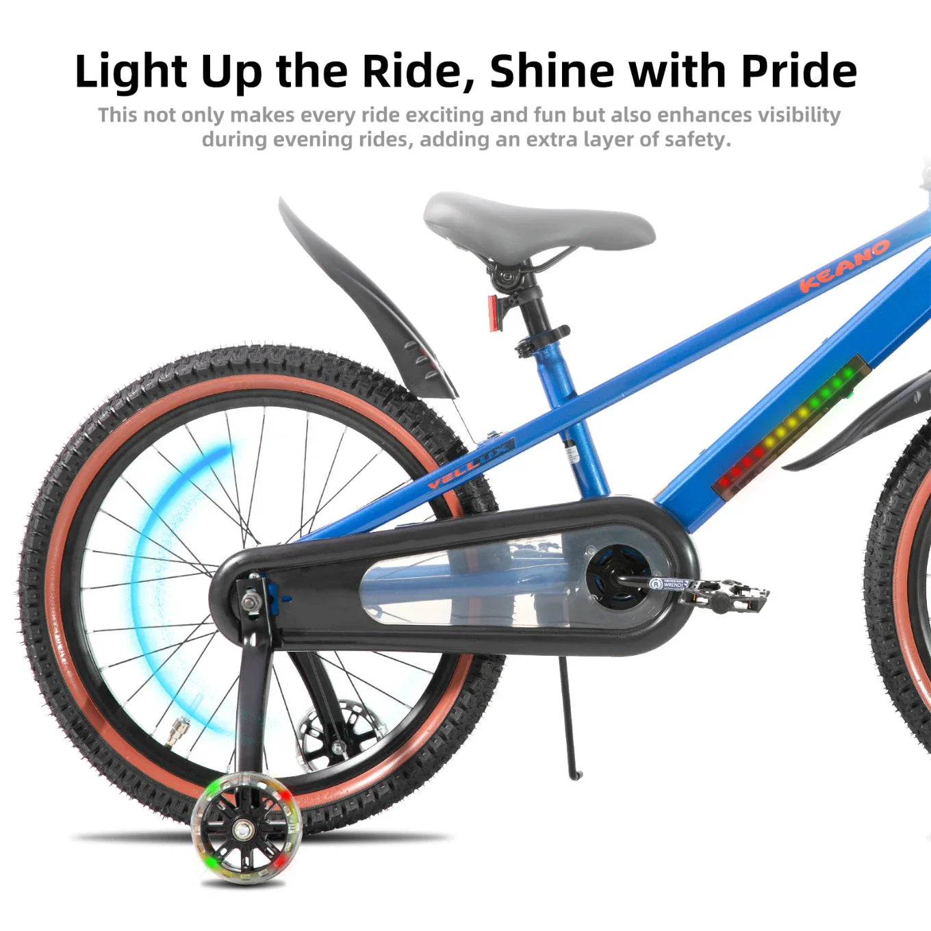 KEANO Vellux 12 16 20 Inch Kids Bike with Training Wheels