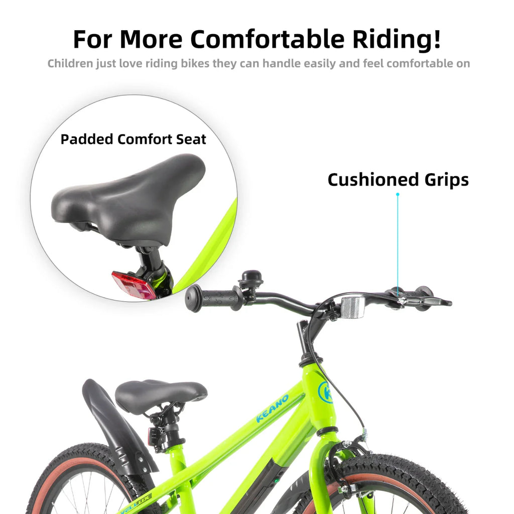 KEANO Vellux 12 16 20 Inch Kids Bike with Training Wheels