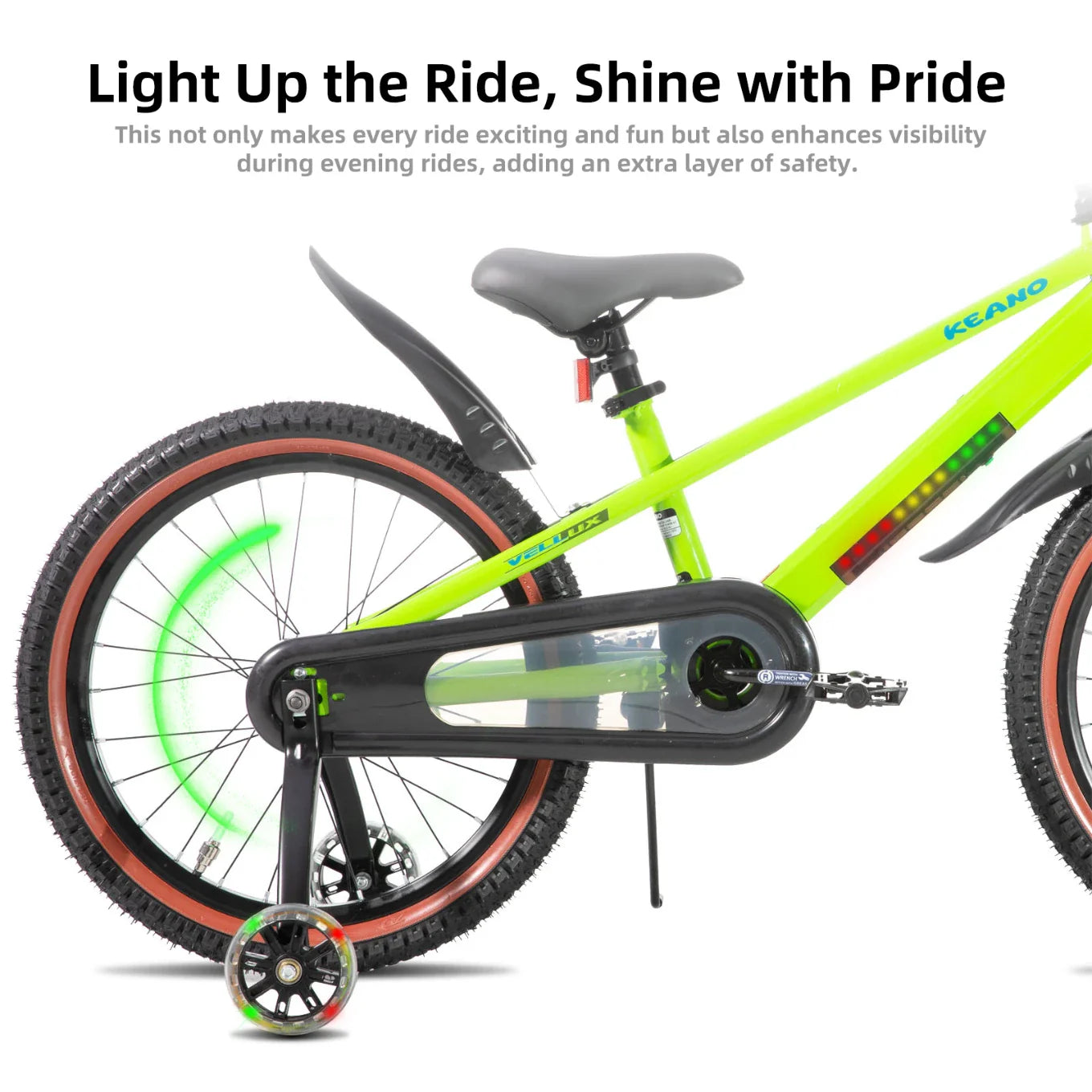 KEANO Vellux 12 16 20 Inch Kids Bike with Training Wheels