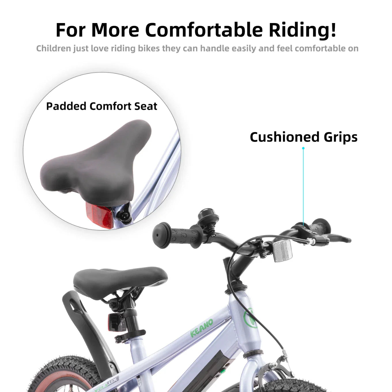 KEANO Vellux 12 16 20 Inch Kids Bike with Training Wheels