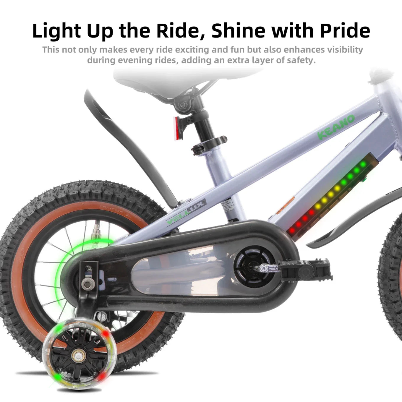 KEANO Vellux 12 16 20 Inch Kids Bike with Training Wheels