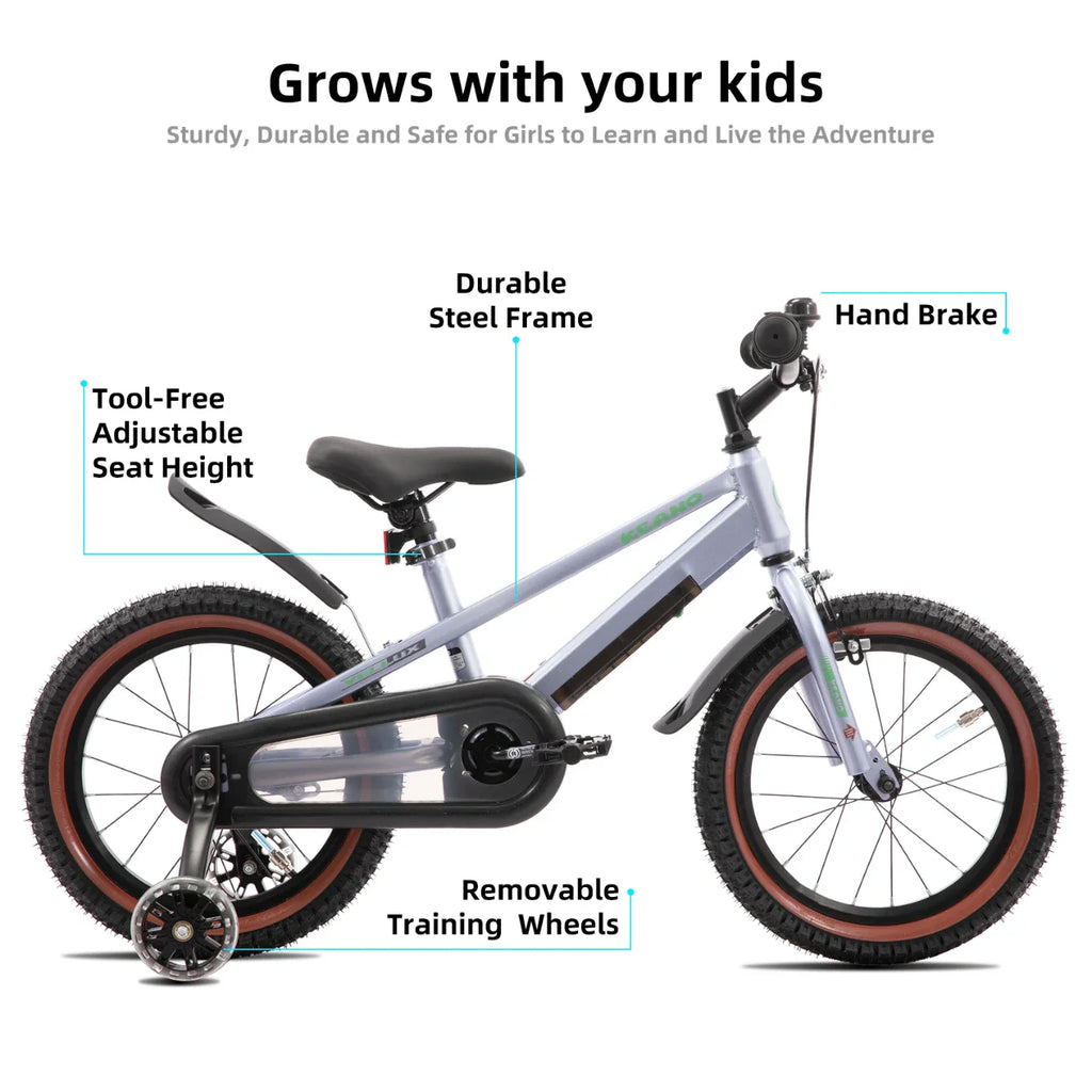 KEANO Vellux 12 16 20 Inch Kids Bike with Training Wheels