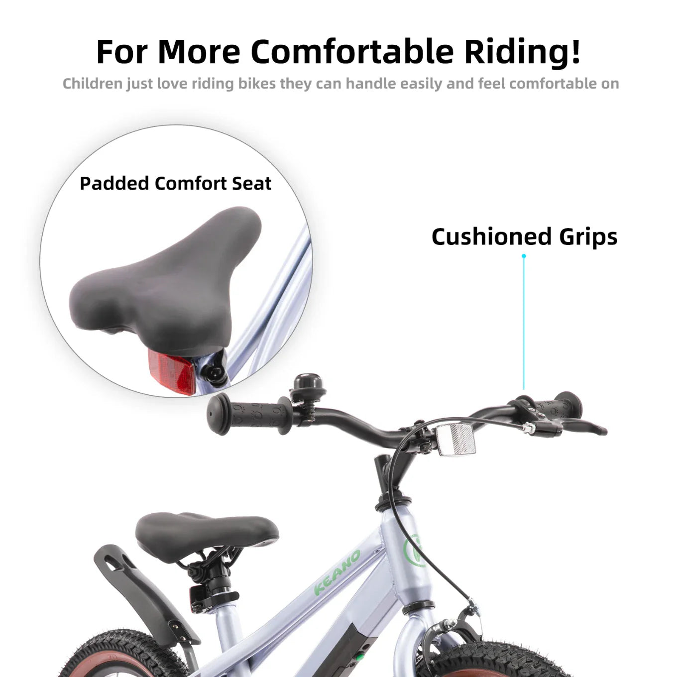 KEANO Vellux 12 16 20 Inch Kids Bike with Training Wheels