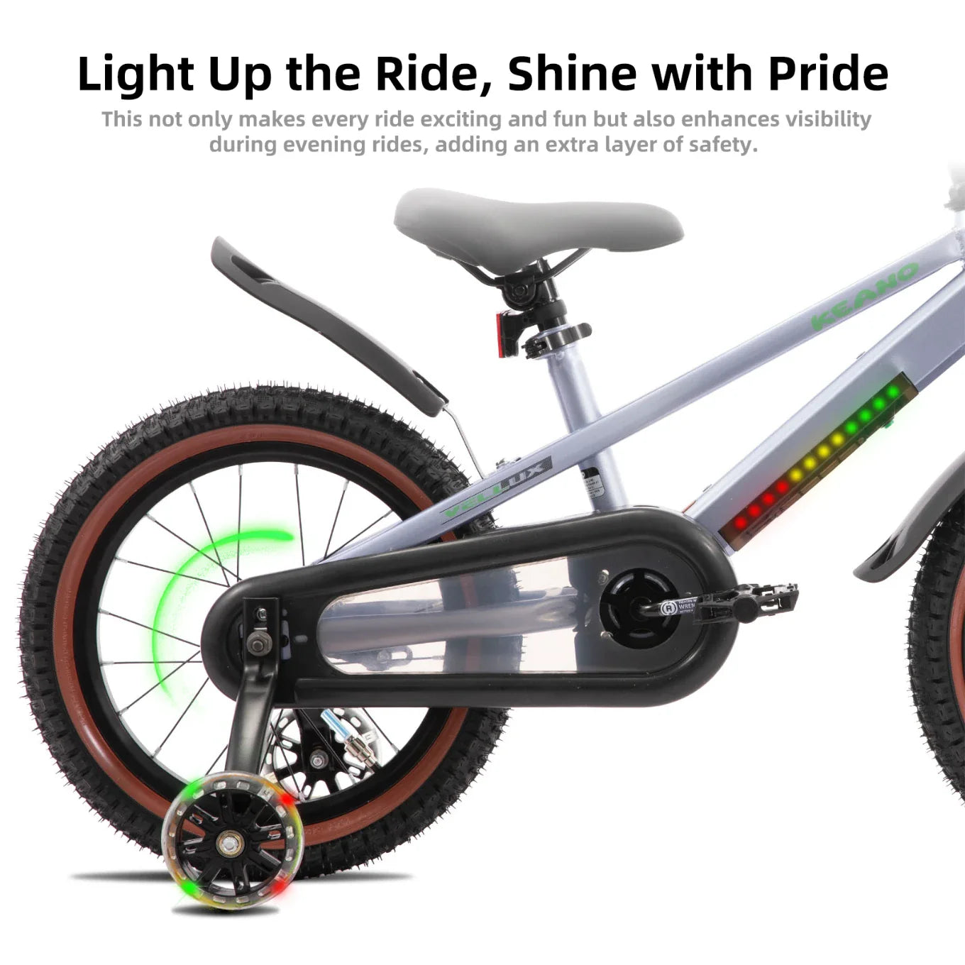 KEANO Vellux 12 16 20 Inch Kids Bike with Training Wheels