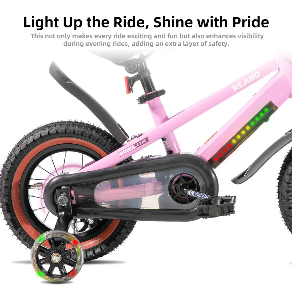 KEANO Vellux 12 16 20 Inch Kids Bike with Training Wheels