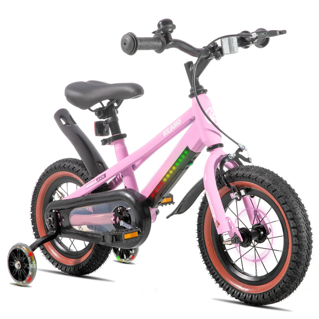 KEANO Vellux 12 16 20 Inch Kids Bike with Training Wheels
