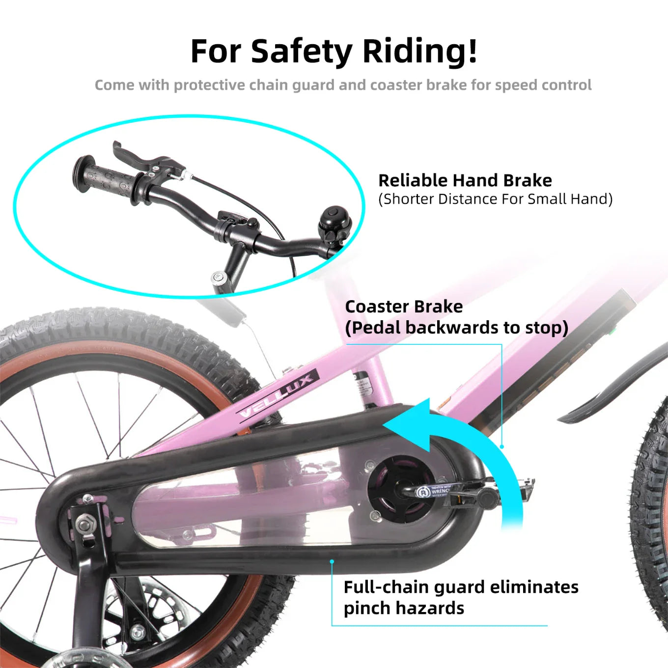 KEANO Vellux 12 16 20 Inch Kids Bike with Training Wheels