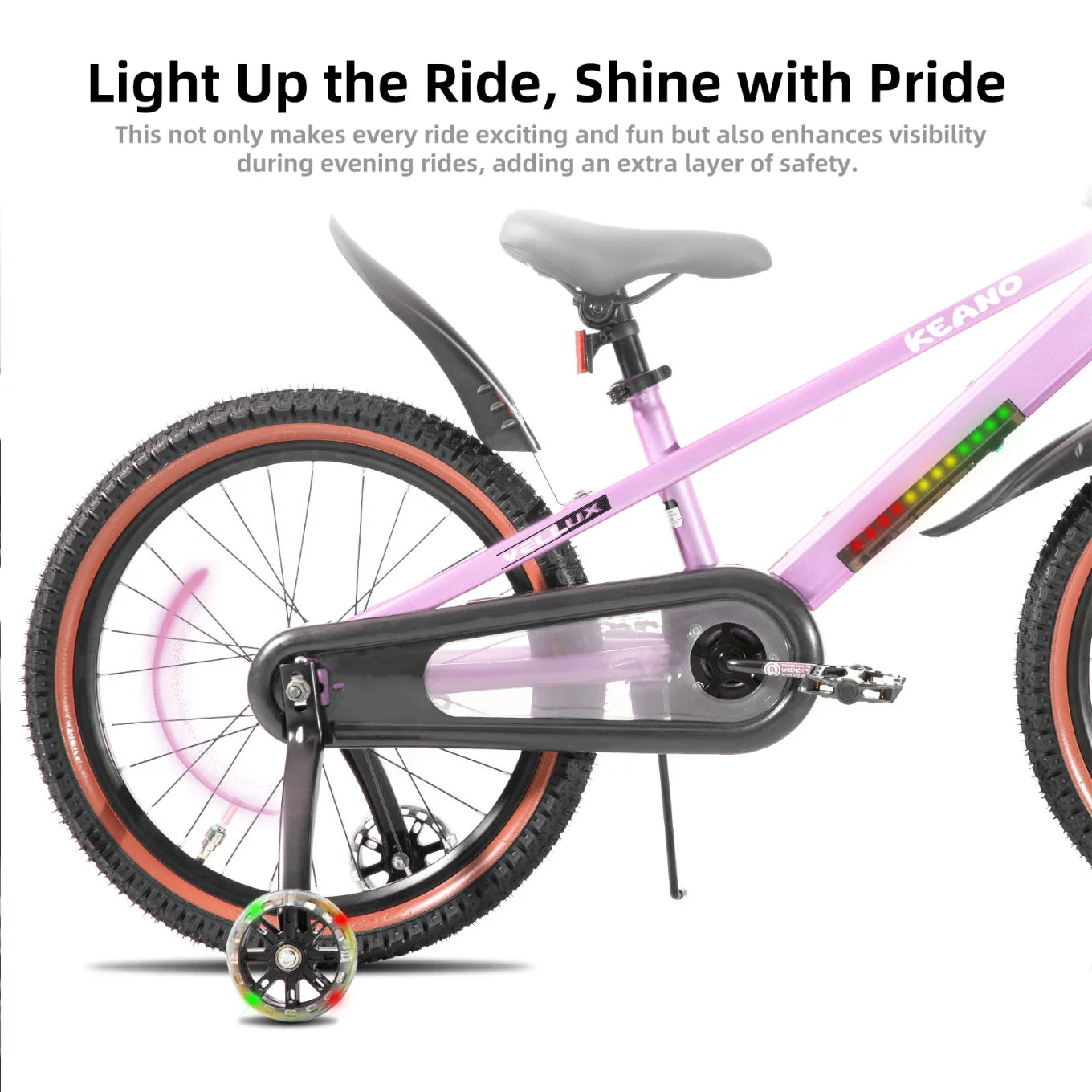 KEANO Vellux 12 16 20 Inch Kids Bike with Training Wheels