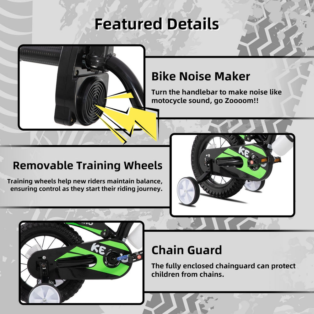 KEANO Motocross Style Kids Bike for Boys Girls