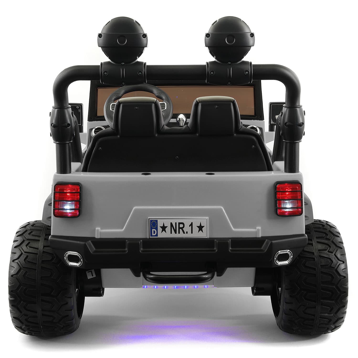 Trail Explorer 24V Kids Ride-On Car Truck with R/C Parental Remote | Gray