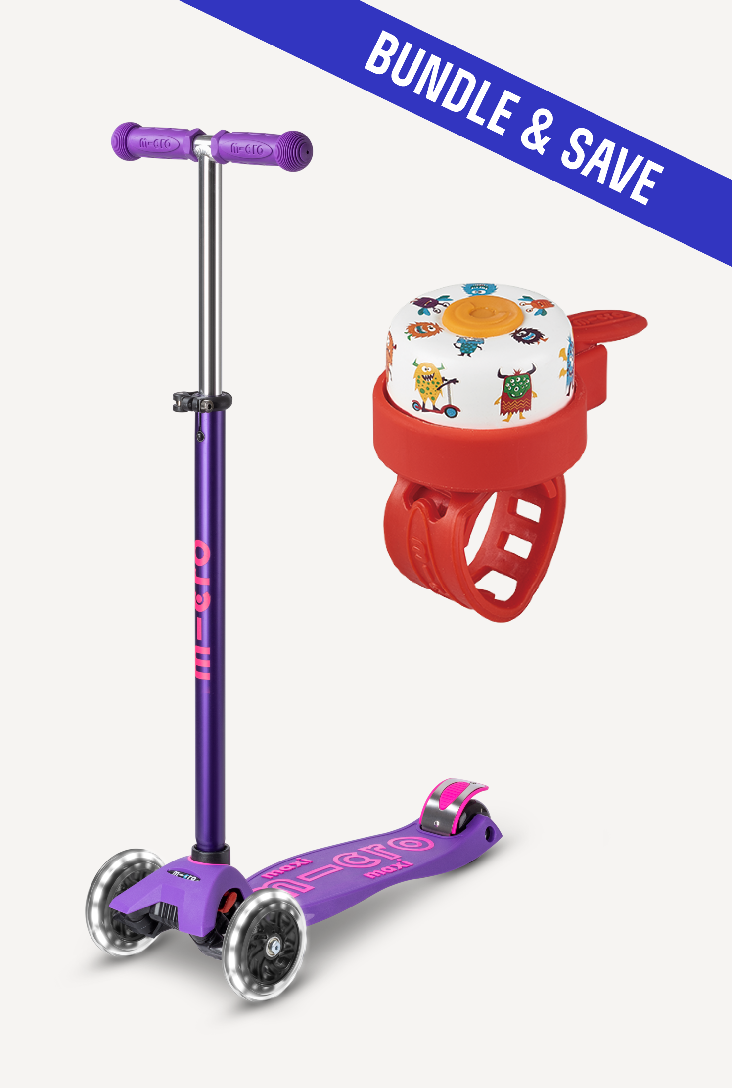Maxi LED + Scooter Bell