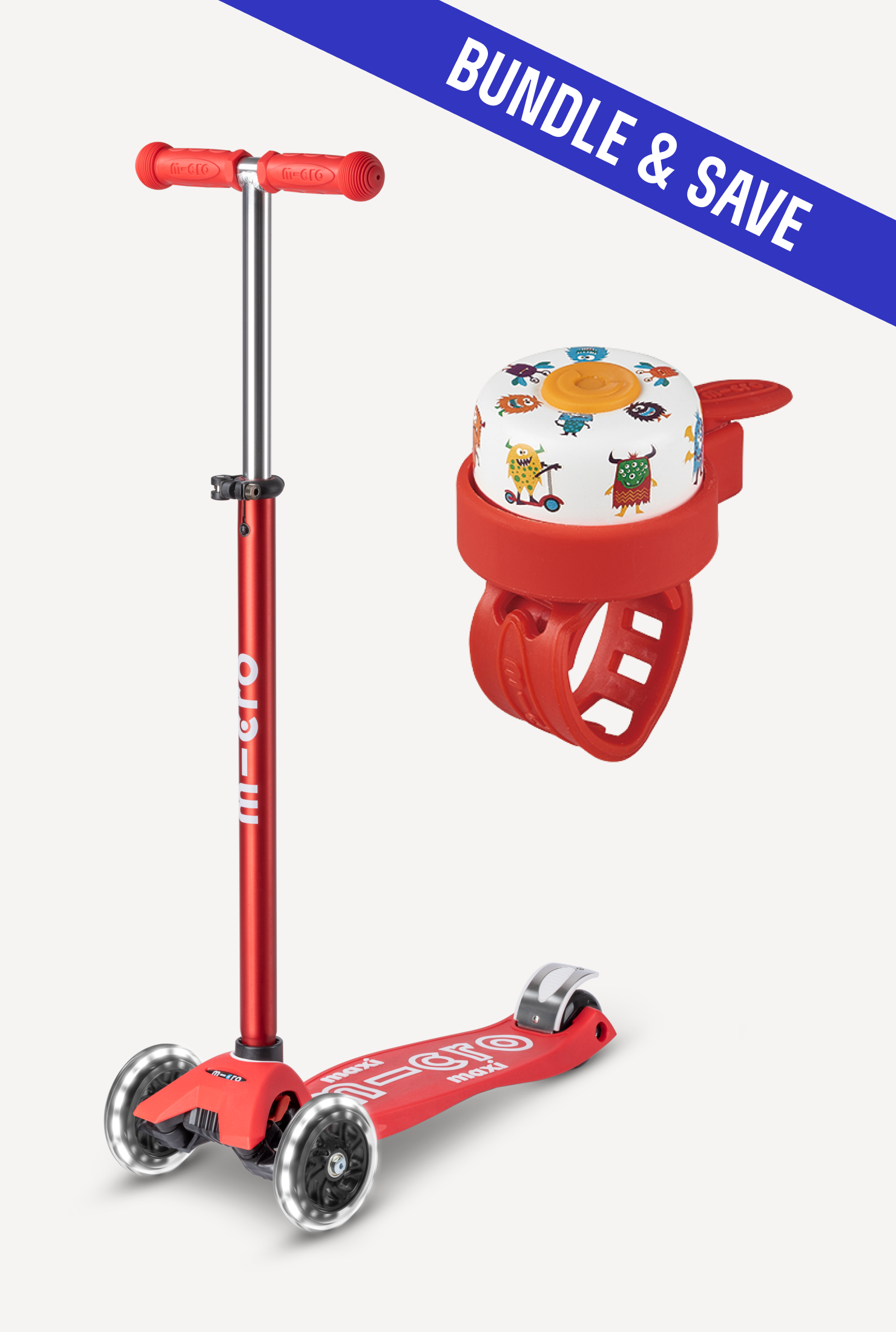 Maxi LED + Scooter Bell