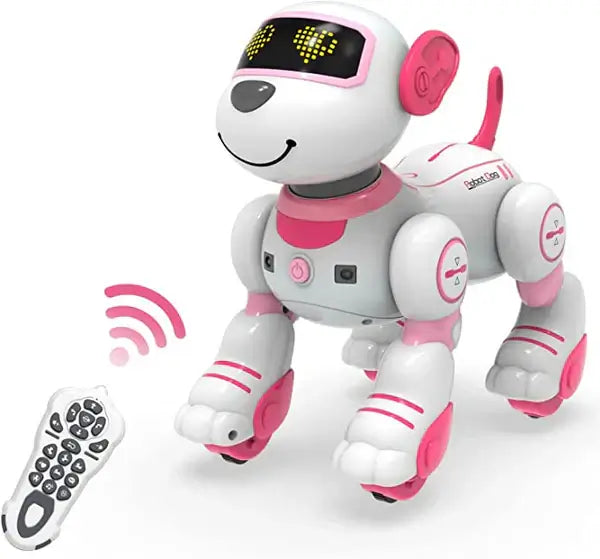 STEMTRON Programmable Robot Dog Toy - Dancing, Remote Control, 3 Colors