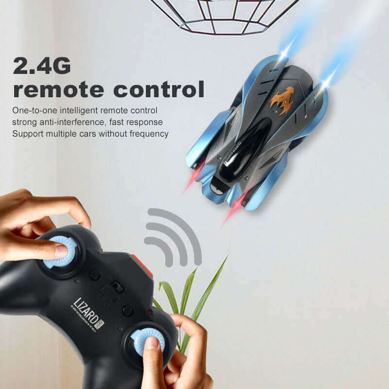 Anti-Gravity Wall Climbing RC Car with 360° Stunts