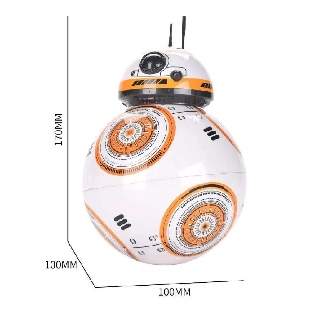 Smart BB8 Ball Robot 2.4G RC with Sound & Moves - Kids Toy