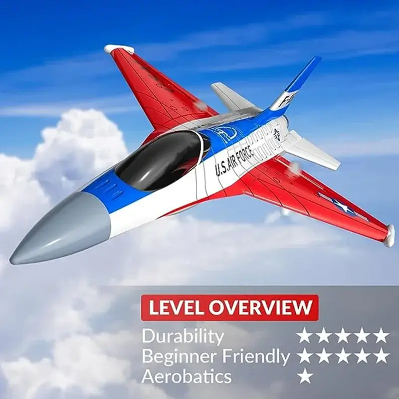 F16 Falcon RC Fighter Jet 2Ch for Beginners, Kids with Cool Lights | KIDS TOY LOVER