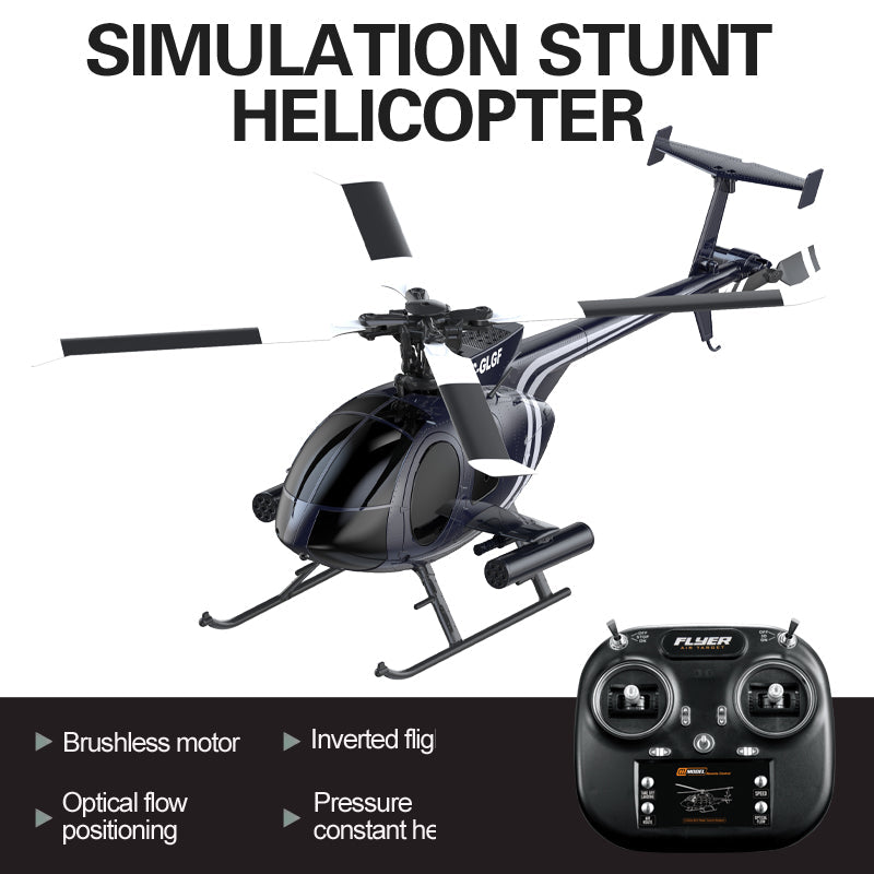 K300 RC Helicopter - Brushless Stunt Drone with Inverted Flight