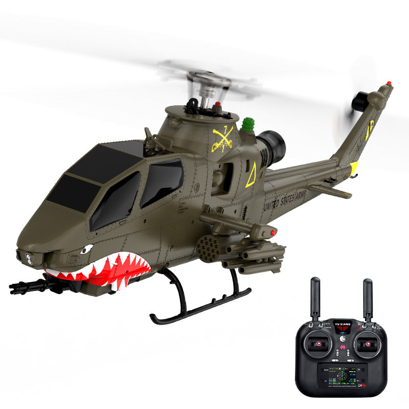 YuXiang F112S 9CH GPS RC Helicopter: 32:1 Scale AH-1 Cobra with Dual Brushless Motors