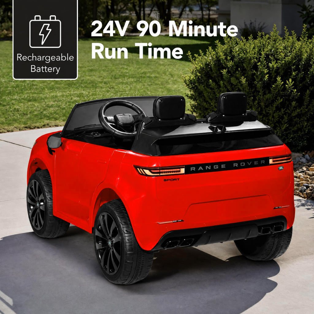 24V 2-Seater Licensed Range Rover Sport Ride-On Car w/ Parent Control