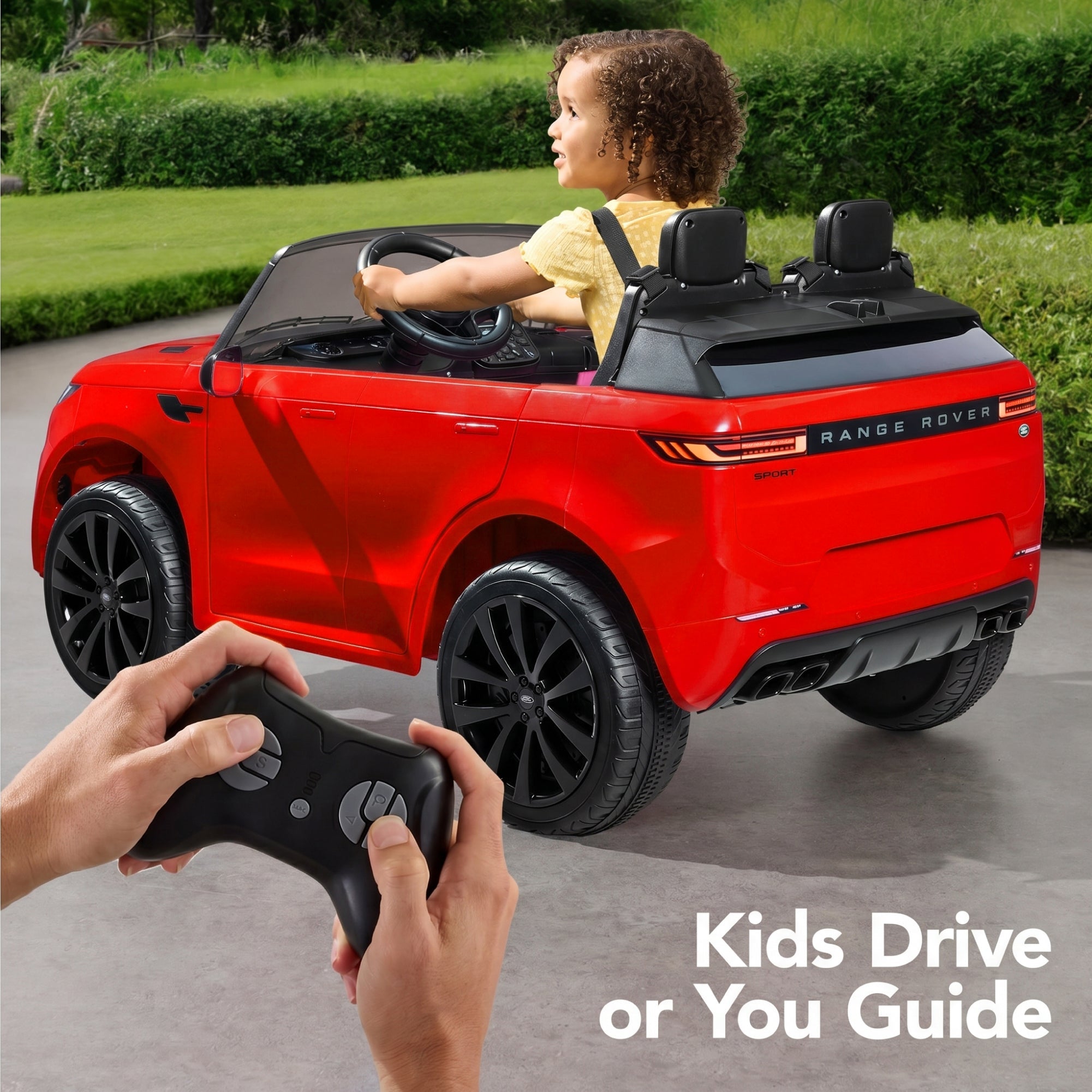 24V 2-Seater Licensed Range Rover Sport Ride-On Car w/ Parent Control