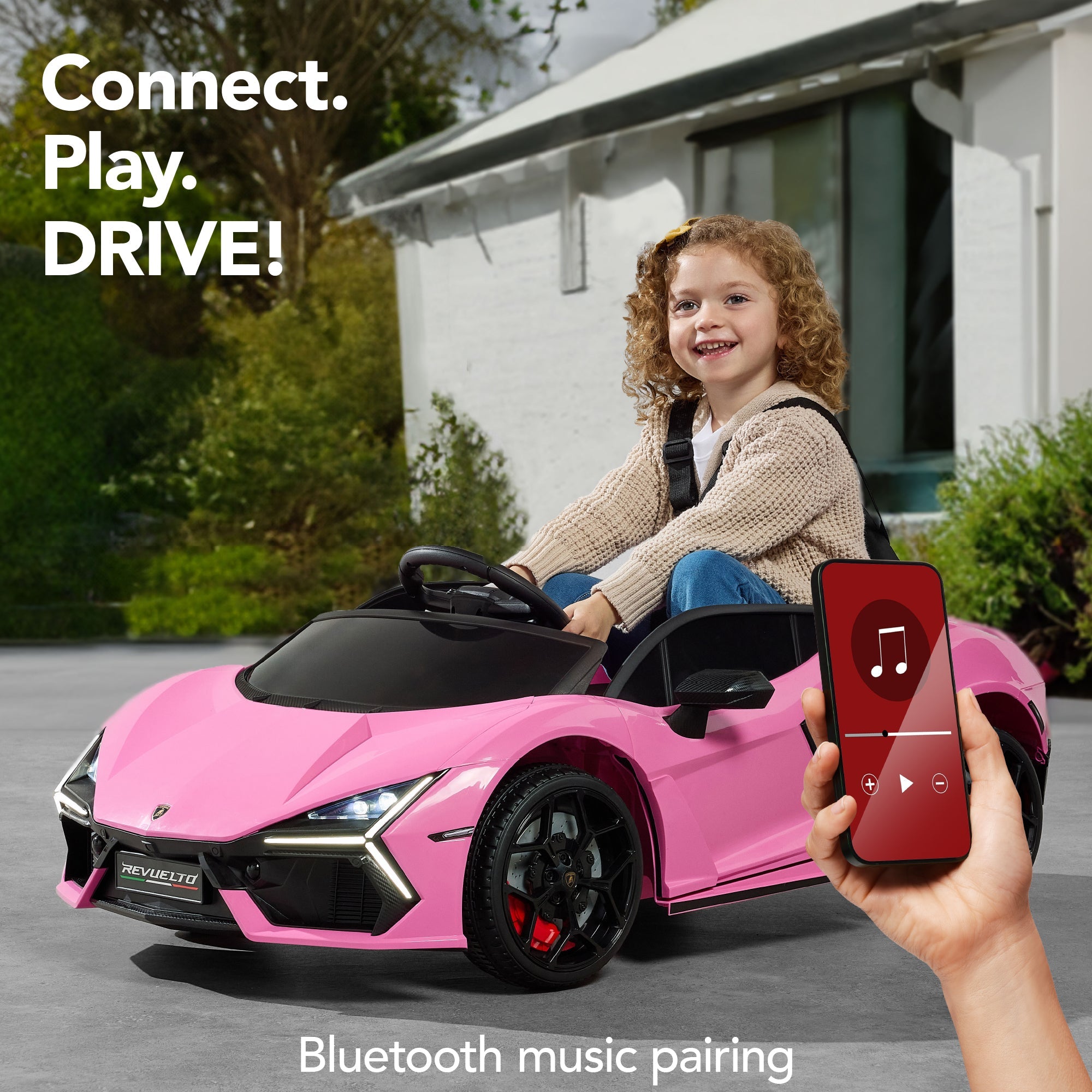 12V Kids Ride-On Car Officially Licensed Lamborghini Revuelto w/ Remote