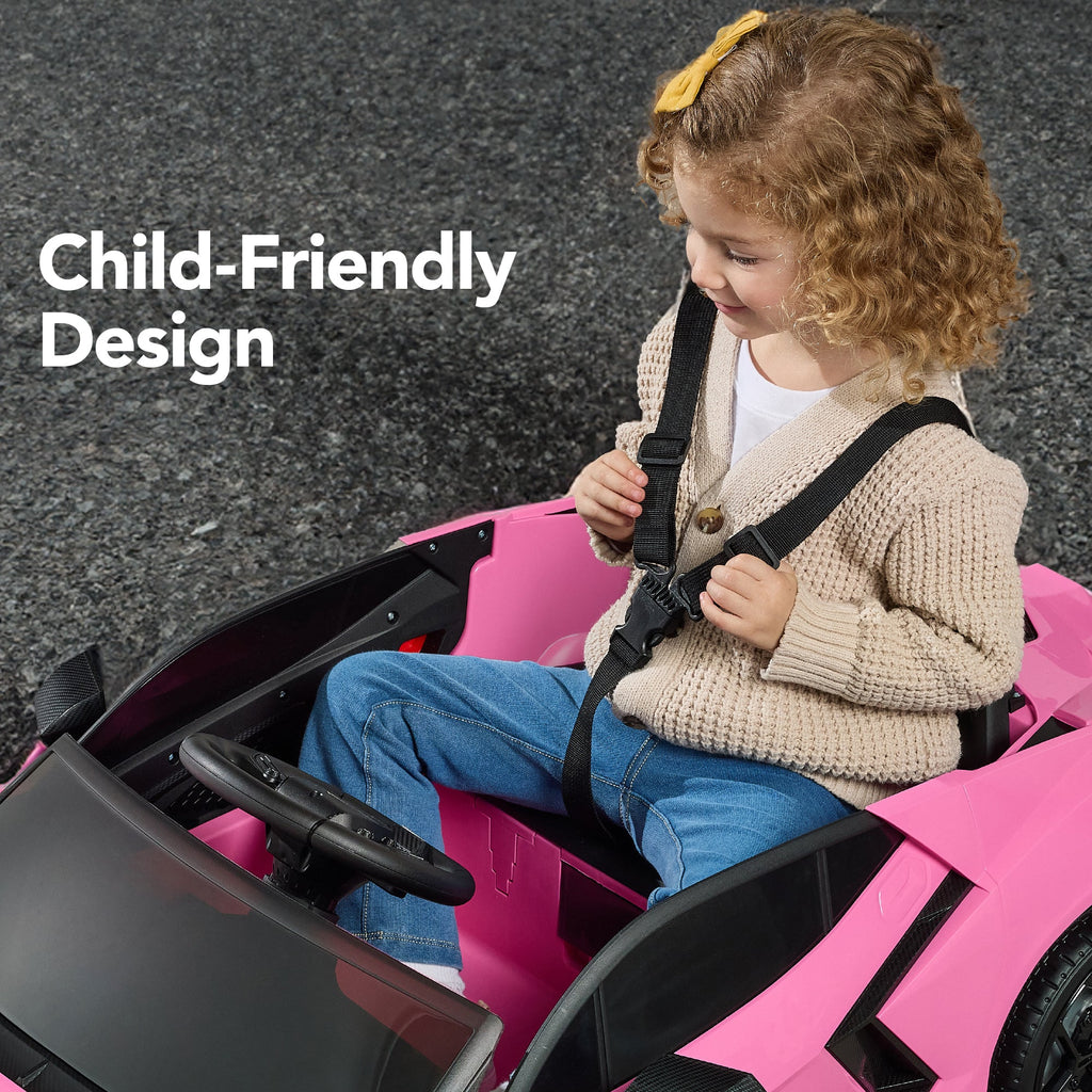 12V Kids Ride-On Car Officially Licensed Lamborghini Revuelto w/ Remote