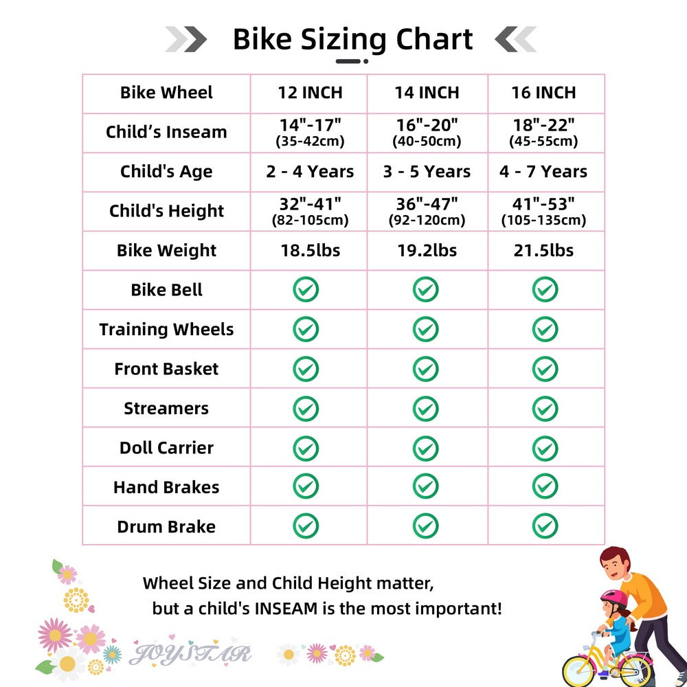 STITCH Little Daisy Girls Bike with Dual Handbrake