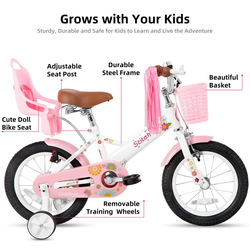 STITCH Little Daisy Girls Bike with Dual Handbrake