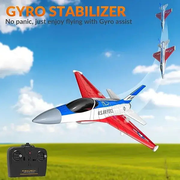 F16 Falcon RC Fighter Jet 2Ch for Beginners, Kids with Cool Lights | KIDS TOY LOVER