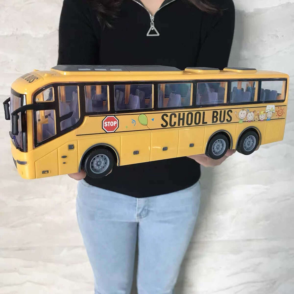1/30 RC Bus with Lights - 27Mhz Electric Remote Control Car for Kids