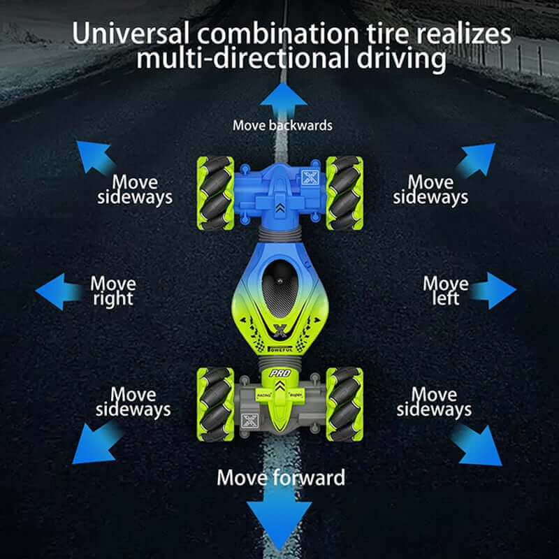 4WD Gesture Control RC Stunt Car with 360° Rotation